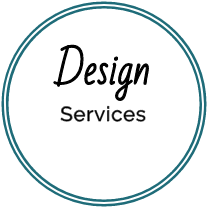 A circle with the words design services in it.